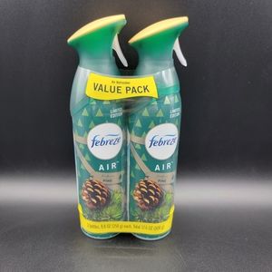 Febreze Air Freshener Odor Eliminator 2 Pack Fresh Cut Pine  Limited Edition New